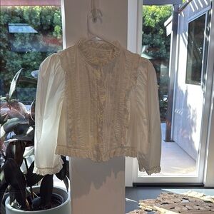 Doen White Eyelet Blouse